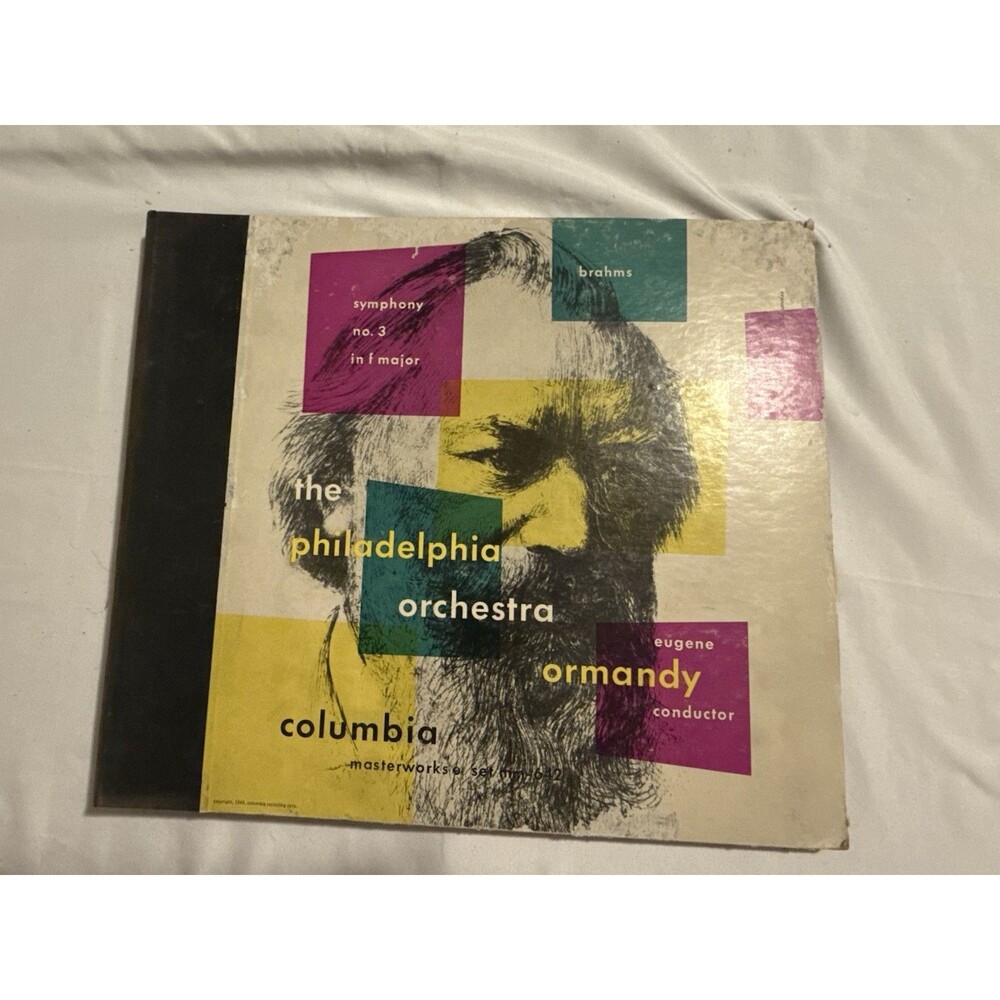 1946 Columbia Masterworks Brahms Symphony No.3 Eugene Ormandy4x 78RPM SET MM-642
